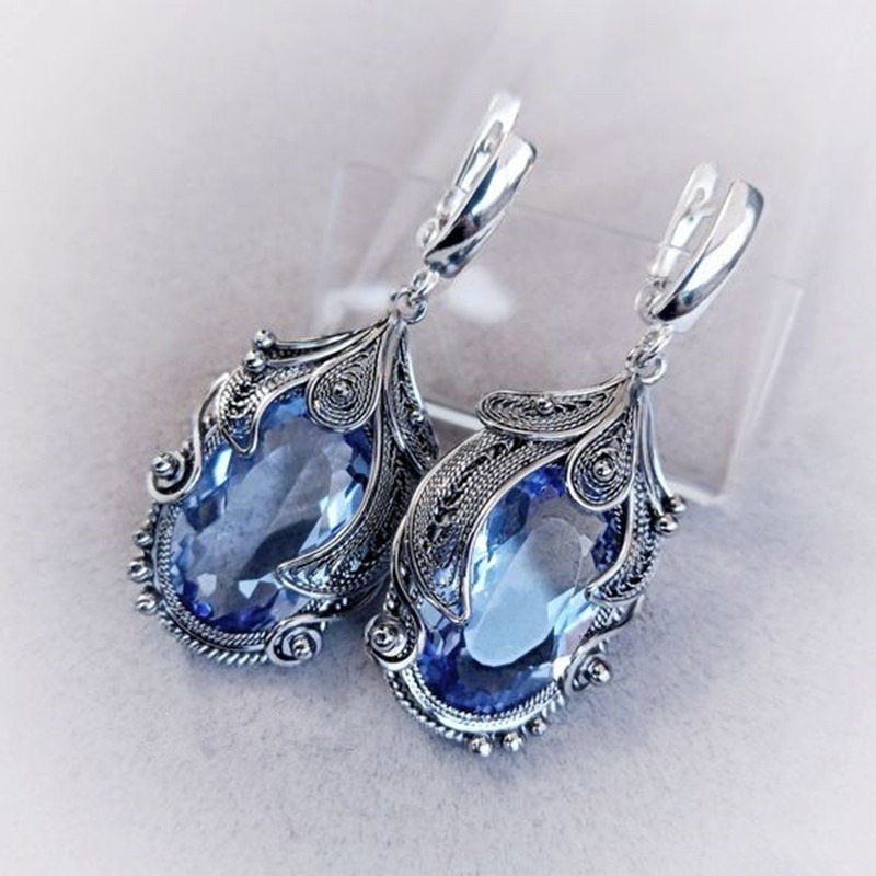 Ethnic Fashion Trend - Jianjie Elegant Women's Light Blue Oval