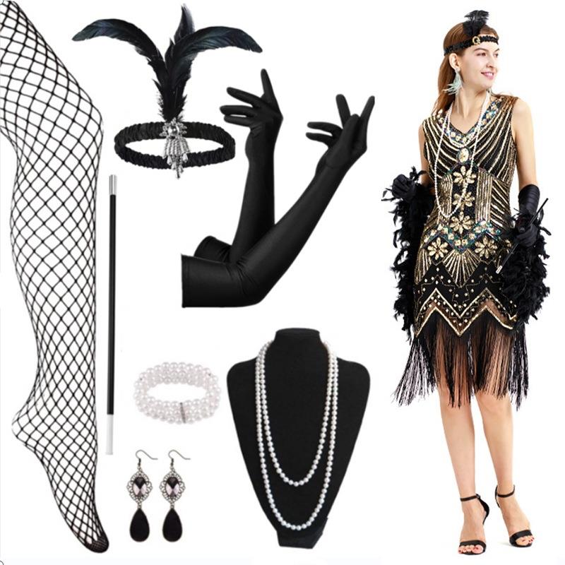 Ethnic Fashion Brands - Beaded Tassel Sequin Dress Latin Dance