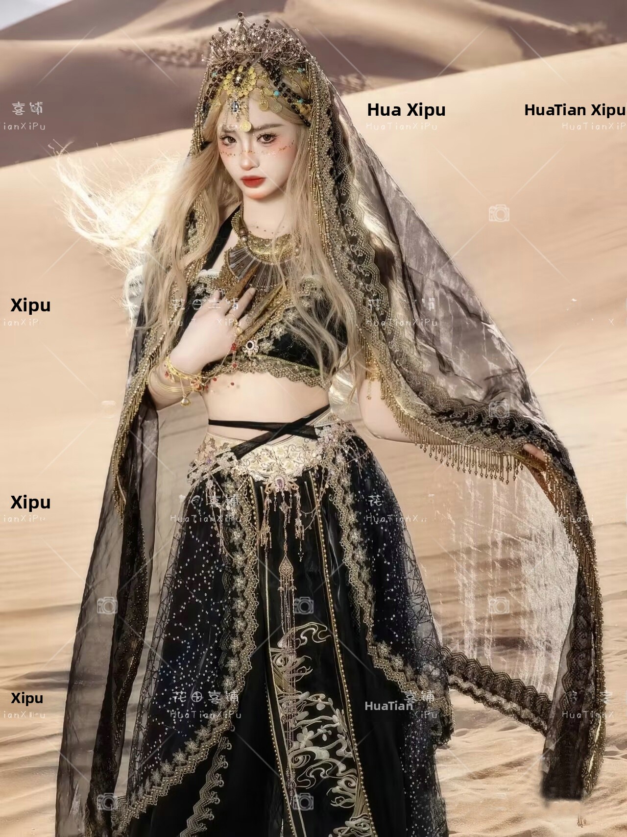 Ethnic Fashion Photography - Exotic Style Dunhuang Flying Hanfu Women's