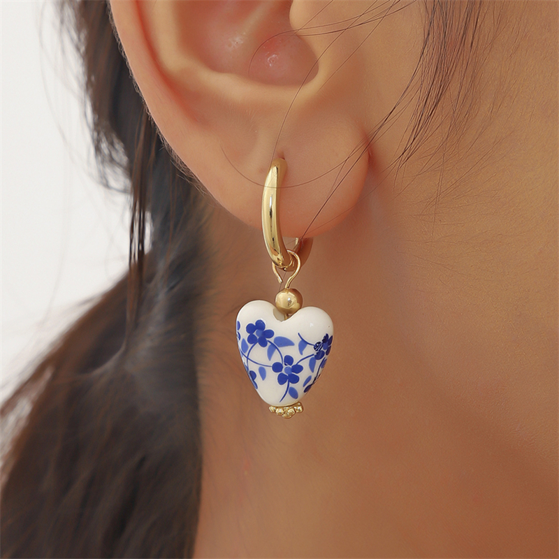 Ethnic Fashion Trend - Retro New Chinese Ceramic Blue Printed