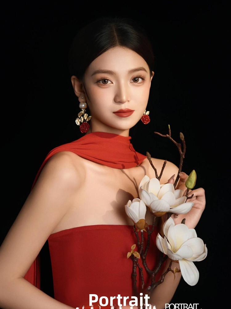 Red Retro Chinese Style Dress  - огляд і ціна Ethnic Fashion Photography
