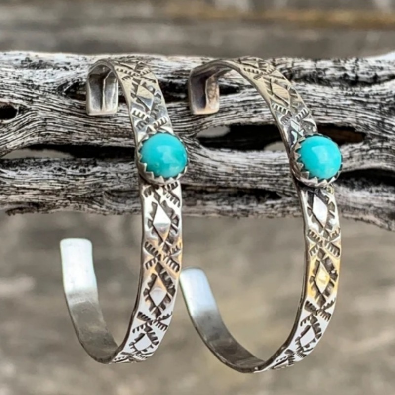 Ethnic Silver Color Blue Stone - огляд і ціна Ethnic Wear In Fashion