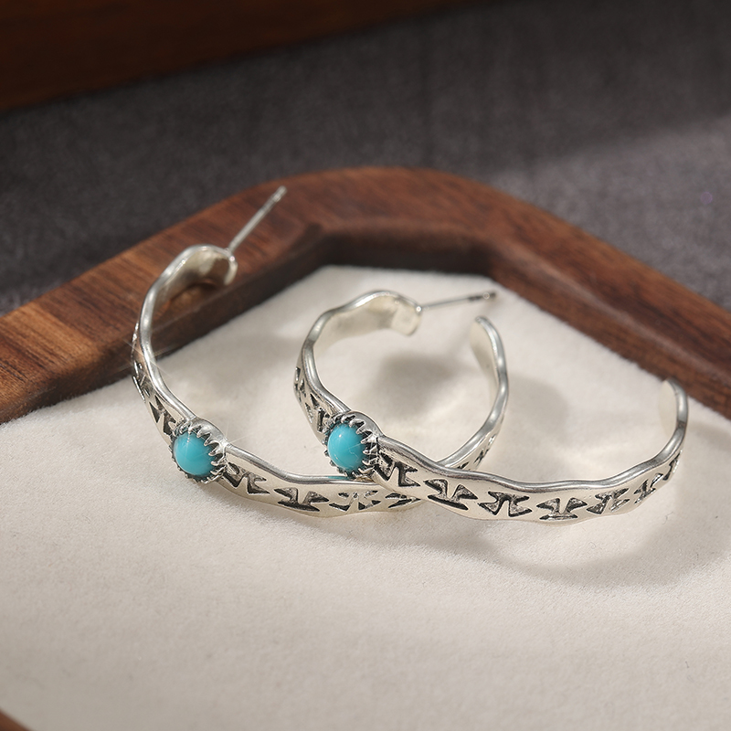 Ethnic Silver Color Blue Stone - огляд і ціна Ethnic Wear In Fashion