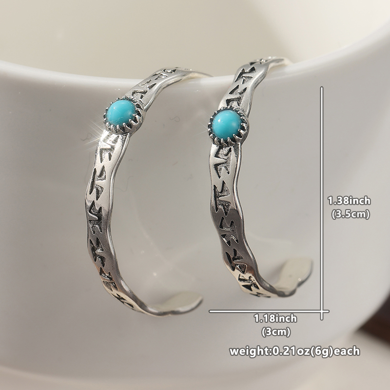 Ethnic Silver Color Blue Stone - огляд і ціна Ethnic Wear In Fashion