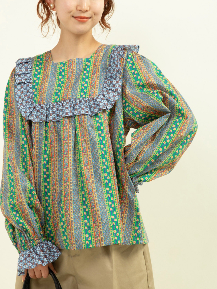 Sweet Floral Print Shirt with  - огляд і ціна Ethnic Fashion Brands