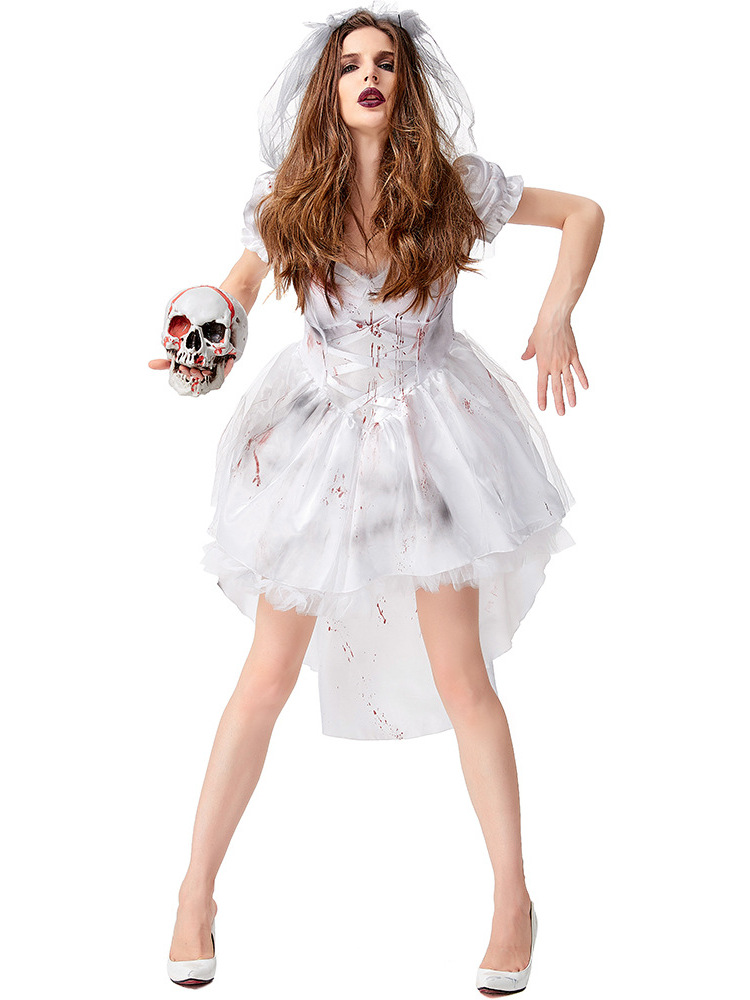 Halloween White Ghost Bride Co - огляд і ціна Ethnic Fashion House