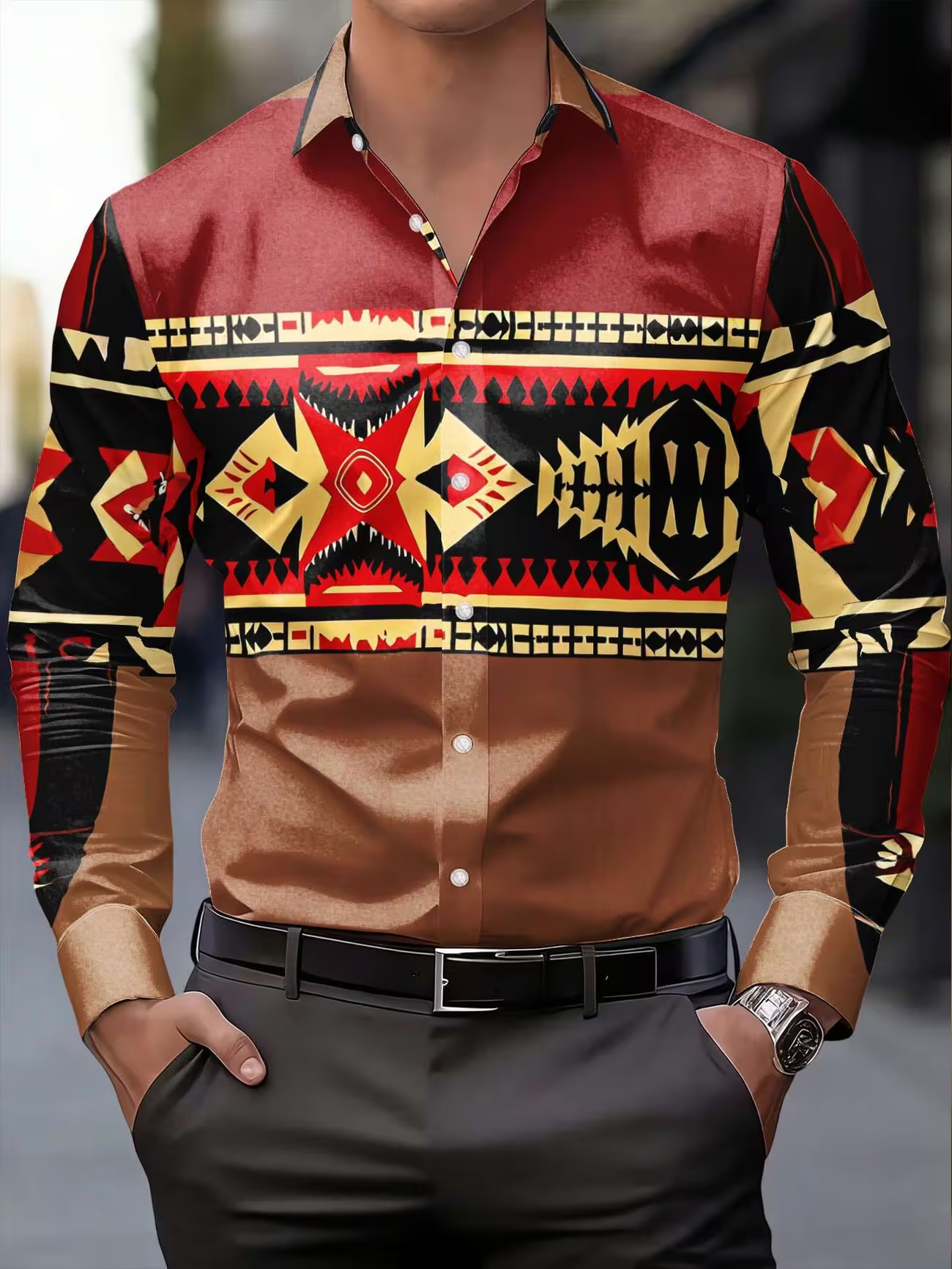New Red Brown Indian Tribe Tot - огляд і ціна Fashion Ethnic Indian Clothing