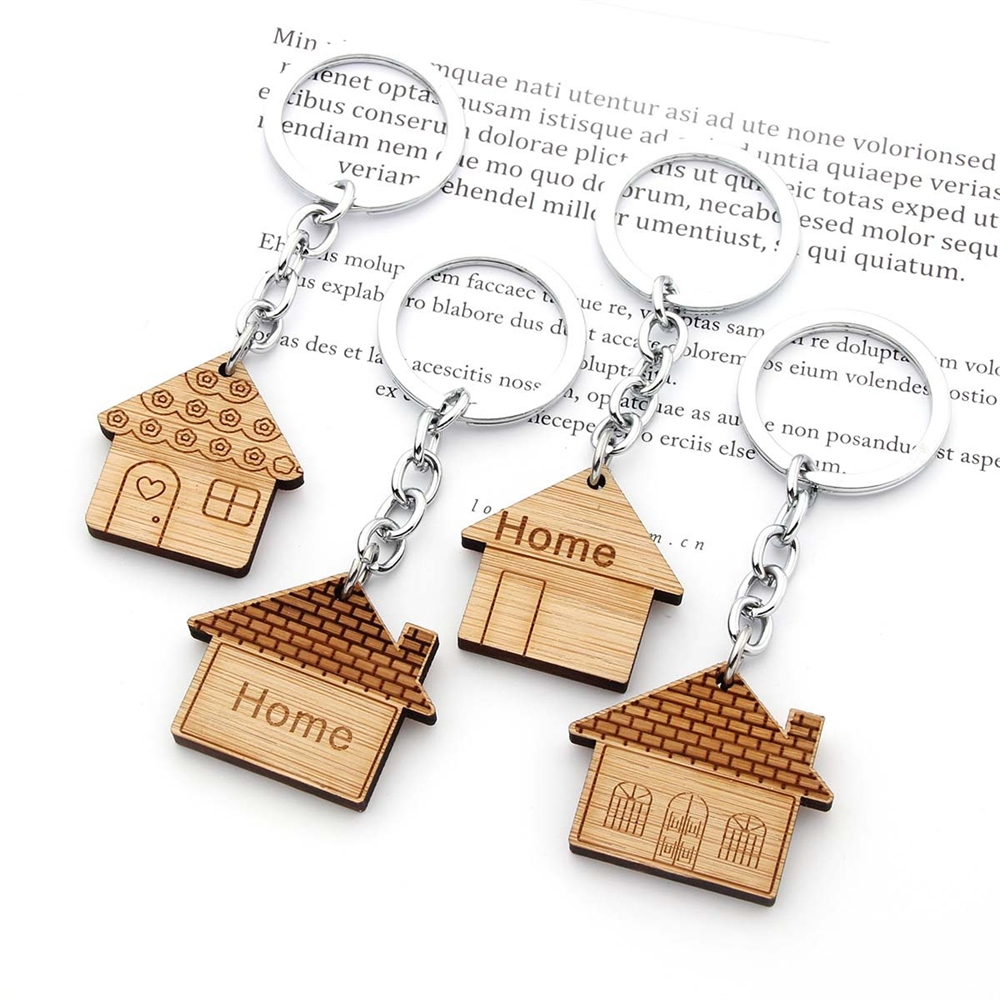 Fashion Wooden House Key Chain - огляд і ціна Ethnic Fashion House