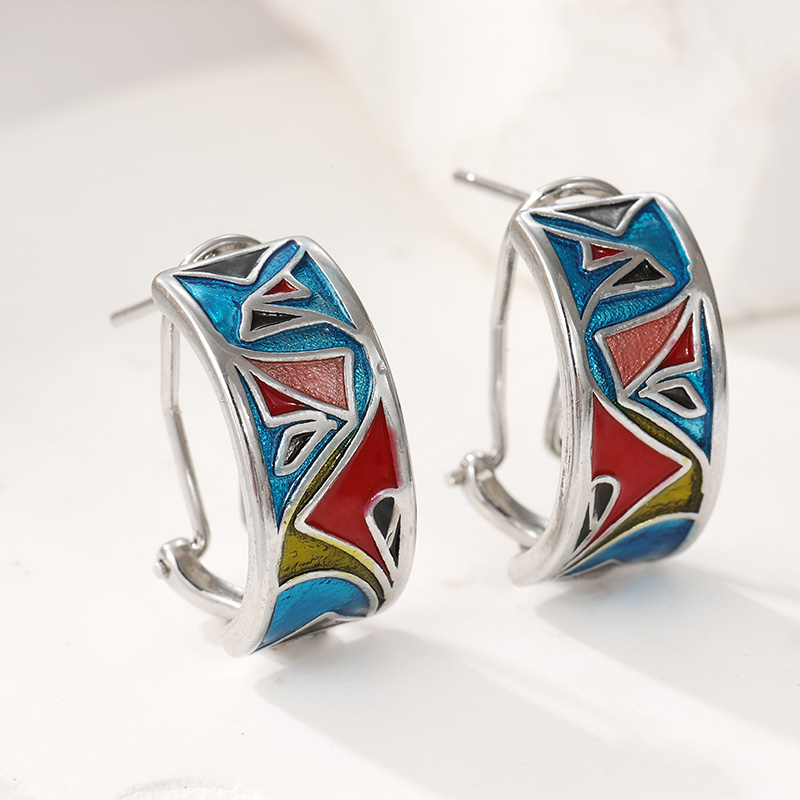 Ethnic Silver Color Enamel Hoo - огляд і ціна Ethnic Wear In Fashion