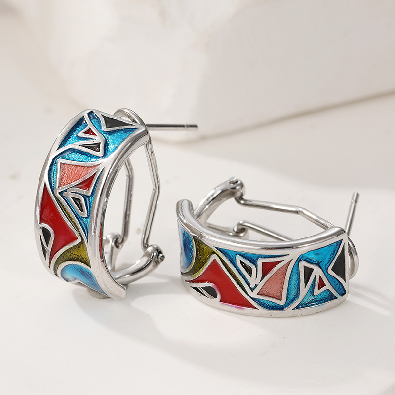 Ethnic Silver Color Enamel Hoo - огляд і ціна Ethnic Wear In Fashion