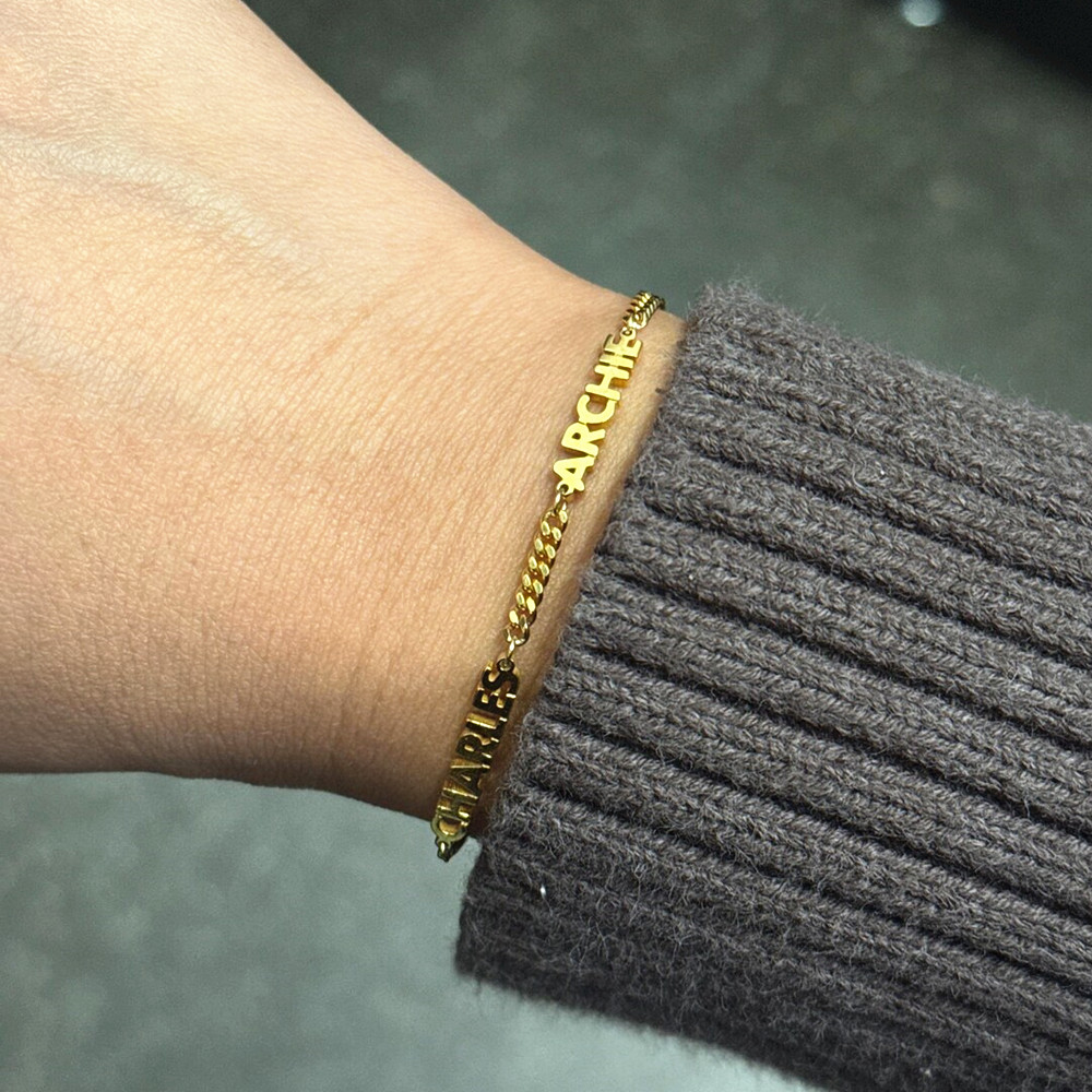 Custom 1-5 Nameplate Bracelet  - огляд і ціна Ethnic Fashion Meaning