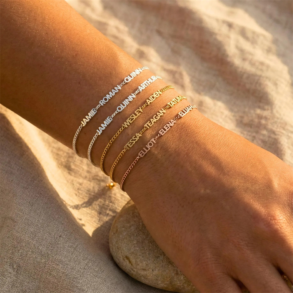 Custom 1-5 Nameplate Bracelet  - огляд і ціна Ethnic Fashion Meaning