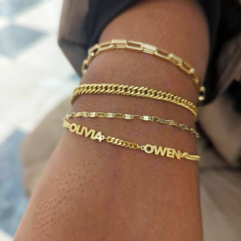 Custom 1-5 Nameplate Bracelet  - огляд і ціна Ethnic Fashion Meaning