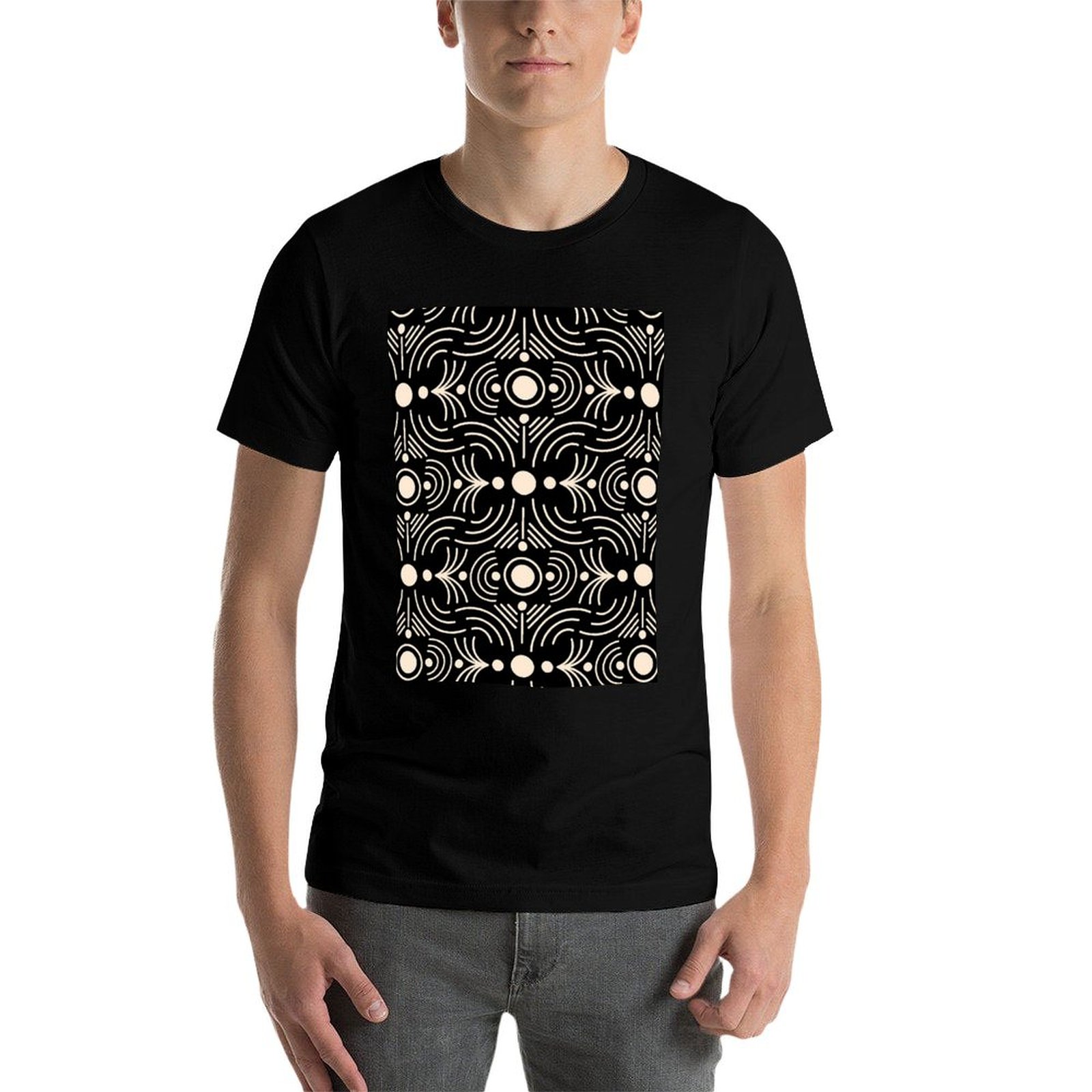 Abstract Dots White Black Clot - огляд і ціна Mudcloth Print Top