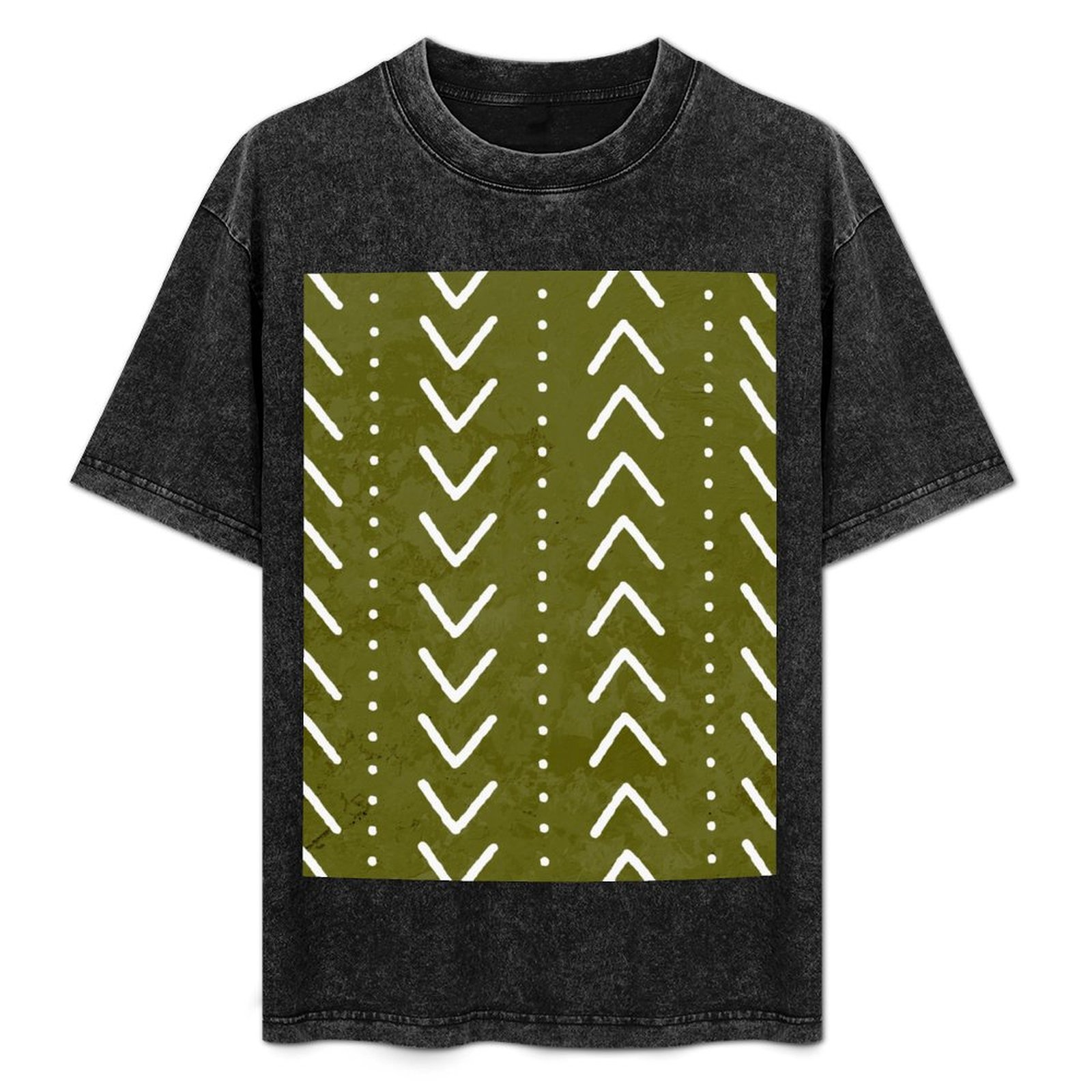 Olive Green Mudcloth Arrows Pa - огляд і ціна Mudcloth Print Top