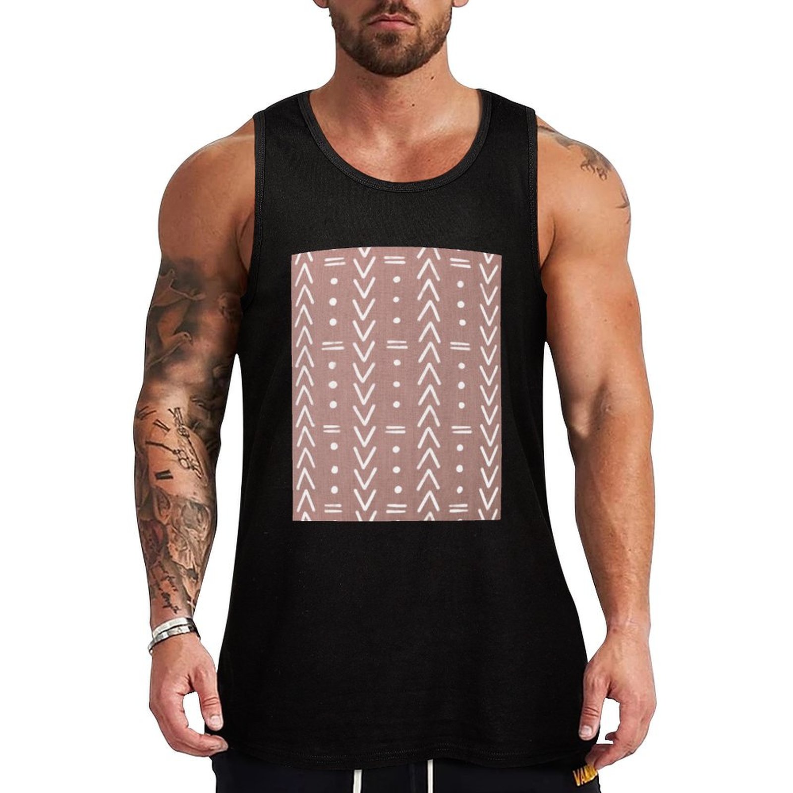Mudcloth White Geometric Shape - огляд і ціна Mudcloth Print Top