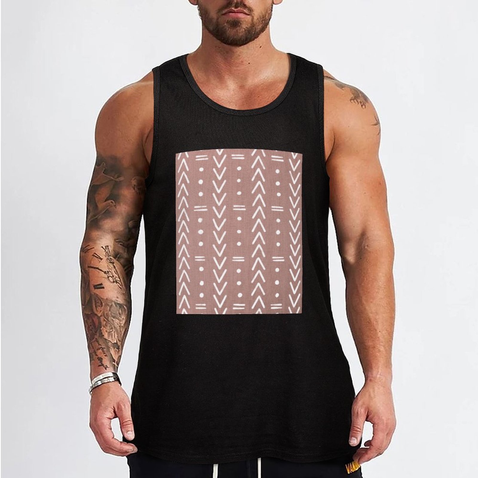 Mudcloth White Geometric Shape - огляд і ціна Mudcloth Print Top