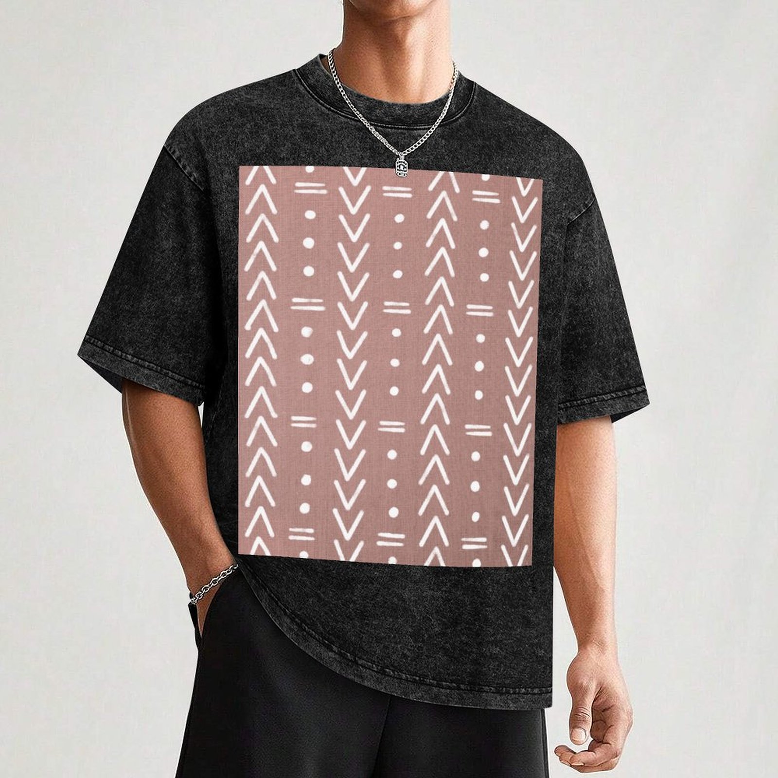 Mudcloth White Geometric Shape - огляд і ціна Mudcloth Print Top
