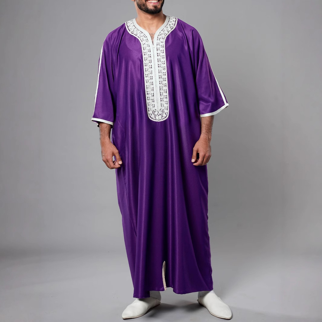 New 2025 Men's Long Sleeve Emb - огляд і ціна Ethnic Wear In Fashion