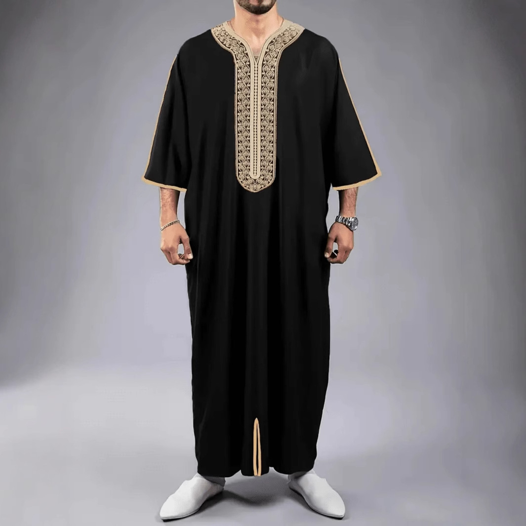 New 2025 Men's Long Sleeve Emb - огляд і ціна Ethnic Wear In Fashion